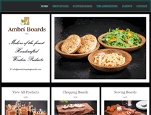Tablet Screenshot of ambrichoppingboards.com